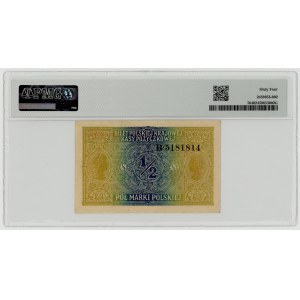 1/2 marki polskiej 1916, Generał, seria B, PMG 64