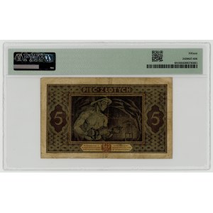 5 złotych 1926, Ser. F., PMG 15