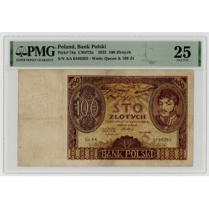 100 złotych 1932, Ser. AA., PMG 25