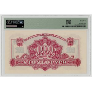 100 złotych 1944, obowiązkowe, seria Ax, PMG 64