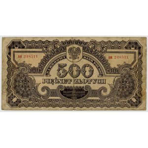 500 złotych 1944, seria BH, obowiązkowe