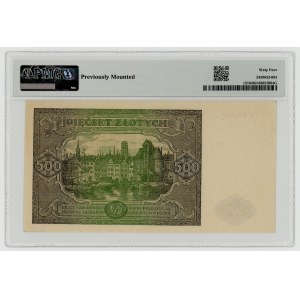500 złotych 1946, seria I, PMG 64
