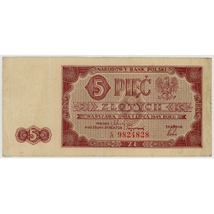 5 złotych 1948, seria A 9824828