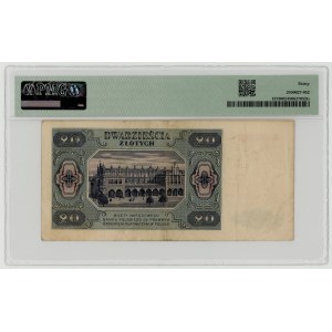 20 złotych 1948, seria A, PMG 30