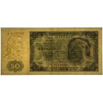 50 złotych 1948, seria A, numeracja 7 cyfrowa