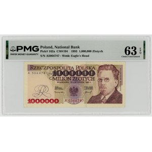 1.000.000 złotych 1993, seria A, PMG 63 EPQ