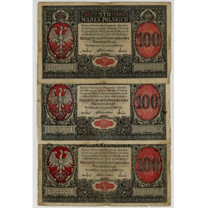 100 marek 1916, Generał, zestaw 3 sztuk