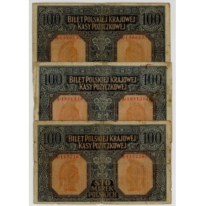 100 marek 1916, Generał, zestaw 3 sztuk