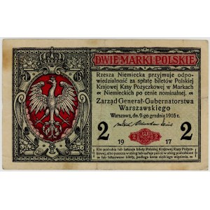 2 marki polskie 1916, seria B. Generał