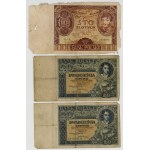 20 i 100 złotych 1931 - 1934, różne serie, zestaw 15 sztuk