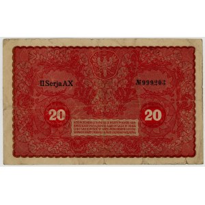 20 marek polskich 1919, II Serja AX
