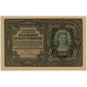 500 marek polskich 1919, I serja BN, Nr 690573