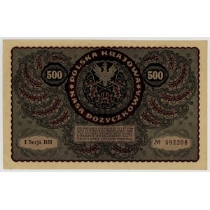 500 marek polskich 1919, I serja BN, Nr 692208