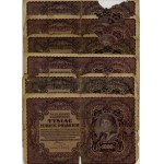 500 marek polskich 1919, różne serie, zestaw 24 sztuk