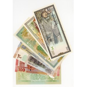 Syria, 5 - 1000 Syrian Pounds, zestaw 7 sztuk