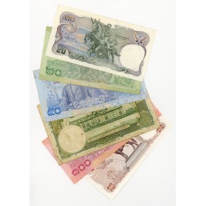 Tajlandia, 100, 50, 20, 10 bahtów, zestaw 6 sztuk