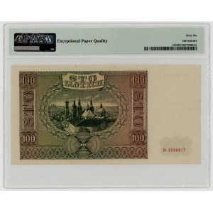 100 złotych 1941, seria D, PMG 66 EPQ
