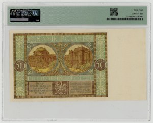 50 złotych 1929, seria EP., PMG 64
