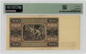 500 złotych 1948, seria AM, PMG 35
