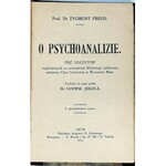 FREUD - O PSYCHOANALIZIE pięć odczytów wyd.1 z 1911r.