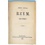 ZOLA - RZYM cz.1-3 [komplet w 3 wol.] wyd.1 z 1897