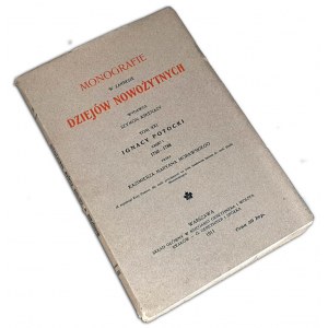 MORAWSKI - IGNACY POTOCKI wyd. 1911 masoneria