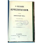 MILL - O RZĄDZIE REPREZENTACYJNYM wyd.1 z 1864
