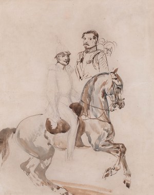 Piotr Michałowski (1800 Kraków - 1855 Krzyżtoporzyce), Żołnierz na koniu