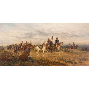 Ludwik Gędłek (1847 Kraków - 1904 Vienna), After the meeting - Ukrainian Cossacks, 1882