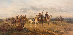 Ludwik Gędłek (1847 Kraków - 1904 Wiedeń), Po spotkaniu - ukraińscy Kozacy, 1882