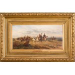 Ludwik Gędłek (1847 Kraków - 1904 Vienna), After the meeting - Ukrainian Cossacks, 1882