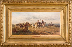 Ludwik Gędłek (1847 Kraków - 1904 Wiedeń), Po spotkaniu - ukraińscy Kozacy, 1882
