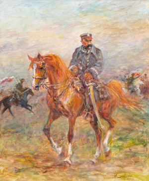 Zenon Aniszewski (ur. 1948 r. Grudziądz), Marszałek Piłsudski na koniu, 2023