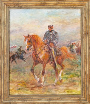 Zenon Aniszewski (ur. 1948 r. Grudziądz), Marszałek Piłsudski na koniu, 2023
