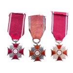 Crosses of Merit, gold and two silver