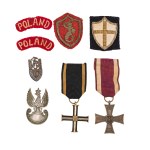 Set of PSZ/Z badges and insignia and PMW crosses