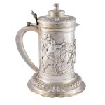 Tankard with battle scene, Breidenstein & Renaud, Frankfurt am Main, l. 1899-1920