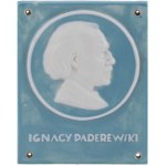 Placard with a portrait of Ignacy Paderewski, Ćmielów, l. 1920s.