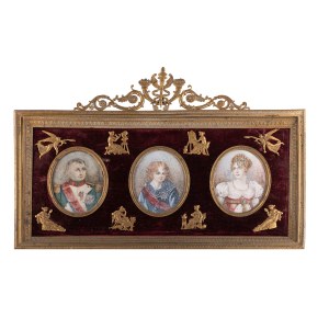 Drei napoleonische Miniaturen, Frankreich, 19. Jahrhundert.