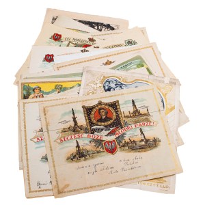 Set of 20 commemorative telegrams (11 different) from 1909-1928