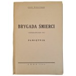 WELICZKER Leon - BRYGADA ŚMIERCI Memoir, Lodz 1946 cover broch. proj.J.M. Szancer