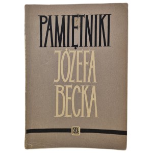 PAMIĘTNIKI JÓZEFA BECKA (WYBÓR), Wydanie 1 z 1955 r.