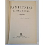 PAMIĘTNIKI JÓZEFA BECKA (WYBÓR), Wydanie 1 z 1955 r.