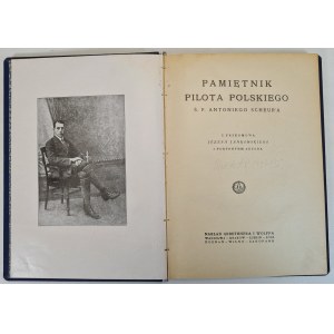 SCHEUR Antoni - PAMIĘTNIK PILOTA POLSKIEGO, Warsaw [1921].
