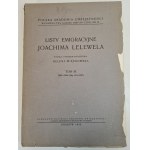 LELEWEL Joachim - EMIGRATION LETTERS Volume I-V, Krakow 1948-56.