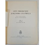 LELEWEL Joachim - EMIGRATION LETTERS Volume I-V, Krakow 1948-56.