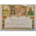 PATRIOTIC TELEGRAM: For the charitable purpose of the Society of the Ladies of Charity of St. Vincent a Paulo and the Manger! HOLY WOJCIECH...., Poznań 1905.