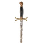 Ritual sword (flamberge) with skull symbol | USA, American