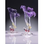 PAIR OF ART NOUVEAU VASES "CHERRY BLOSSOM"