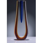 PAVEL HLAVA (CZECH / BOHEMIAN 1924 - 2003) - EDGED VASE - DROP